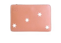 Loewe Stars Compact Wallet, Leather, Tan, 101707, B, DB, 3*